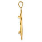 Load image into Gallery viewer, 14K Yellow Gold Riptide 1/4 oz American Eagle Panda 2 Rand US $5 Jamestown Coin Bezel Holder Pendant Prong Fits 22 mm Coins
