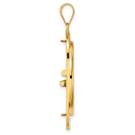 Load image into Gallery viewer, 14K Yellow Gold Riptide 1/2 oz American Eagle Panda US $10 Dollar Liberty Indian Coin Bezel Holder Pendant Prong Fits 27 mm Coins
