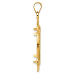 画像をギャラリービューアに読み込む, 14K Yellow Gold Diamond Cut Ships Anchor 1/2 oz American Eagle Panda US $10 Dollar Liberty Indian Coin Bezel Holder Pendant Prong Fits 27 mm Coins
