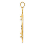 画像をギャラリービューアに読み込む, 14K Yellow Gold Diamond Cut Ships Anchor Old US Series 1 oz Panda Australian Nugget Kangaroo Koala Coin Bezel Holder Pendant Prong Fits 32 mm Coins
