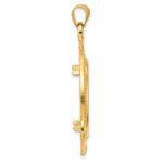 이미지를 갤러리 뷰어에 로드 , 14K Yellow Gold Beaded Ships Anchor 1/4 oz American Eagle Panda 2 Rand US $5 Jamestown Coin Bezel Holder Pendant Prong Fits 22 mm Coins
