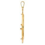 Lade das Bild in den Galerie-Viewer, 14K Yellow Gold Beaded Ships Anchor Old US Series 1 oz Panda Australian Nugget Kangaroo Koala Coin Bezel Holder Pendant Prong Fits 32 mm Coins
