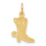 Afbeelding in Gallery-weergave laden, 14k Yellow Gold Boot with Spur Pendant Charm
