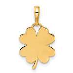 Afbeelding in Gallery-weergave laden, 14k Yellow Rose Gold and Rhodium Tri Color Four Leaf Clover Good Luck Pendant Charm
