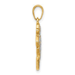 Afbeelding in Gallery-weergave laden, 14k Yellow Gold and Rhodium Om Symbol Pendant Charm
