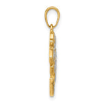Load image into Gallery viewer, 14k Yellow Gold and Rhodium Om Symbol Pendant Charm
