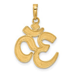 Load image into Gallery viewer, 14k Yellow Gold and Rhodium Om Symbol Pendant Charm
