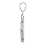 Load image into Gallery viewer, 14K White Gold Diamond Cut Rope Edge US $1 Dollar Type 1 and 2 Peso Coin Bezel Holder Pendant Charm Screw Top Fits 13 mm Coins
