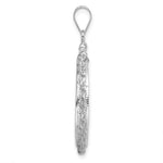 Load image into Gallery viewer, 14K White Gold Diamond Cut Rope Edge US $5 Dollar Liberty Indian Statue of Liberty Bald Eagle Congressional Coin Bezel Holder Pendant Charm Screw Top Fits 21.6 mm Coins
