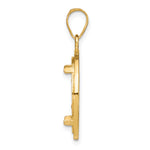 Charger l'image dans la galerie, 10K Yellow Gold Beaded 1/10 oz American Eagle Krugerrand Coin Bezel Holder Pendant Prong Fits 16.5 mm Coins
