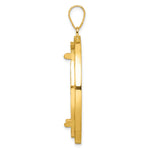 Carregar imagem no visualizador da galeria, 10K Yellow Gold Beaded 1 oz American Eagle Cat Krugerrand Coin Bezel Holder Pendant Prong Fits 32.7 mm Coins
