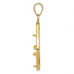 Charger l'image dans la galerie, 10K Yellow Gold Teardrop 1/10 oz American Eagle Krugerrand Coin Bezel Holder Pendant Prong Fits 16.5 mm Coins
