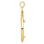 Charger l'image dans la galerie, 10K Yellow Gold Teardrop 1/4 oz American Eagle Panda 2 Rand US $5 Jamestown Coin Bezel Holder Pendant Prong Fits 22 mm Coins

