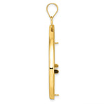 Charger l'image dans la galerie, 10K Yellow Gold Teardrop 1/2 oz American Eagle Panda US $10 Dollar Liberty Indian Coin Bezel Holder Pendant Prong Fits 27 mm Coins

