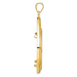 Load image into Gallery viewer, 10K Yellow Gold Teardrop 1 oz American Eagle Cat Krugerrand Coin Bezel Holder Pendant Prong Fits 32.7 mm Coins

