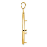 Load image into Gallery viewer, 10K Yellow Gold Diamond Cut Teardrop 1/4 oz American Eagle Panda 2 Rand US $5 Jamestown Coin Bezel Holder Pendant Prong Fits 22 mm Coins
