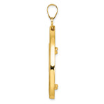 Charger l'image dans la galerie, 10K Yellow Gold Diamond Cut Teardrop 1/2 oz American Eagle Panda US $10 Dollar Liberty Indian Coin Bezel Holder Pendant Prong Fits 27 mm Coins
