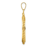 Ladda upp bild till gallerivisning, 14K Yellow Gold Rope Edge 1/4 oz American Eagle Panda 2 Rand US $5 Jamestown Coin Bezel Holder Pendant Charm Screw Top Fits 22 mm Coins
