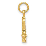 Load image into Gallery viewer, 14k Yellow Gold Boot with Spur 3D Pendant Charm
