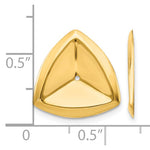 Load image into Gallery viewer, 14k Yellow Gold Polished Triangle Earring Jackets
