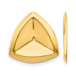 Load image into Gallery viewer, 14k Yellow Gold Polished Triangle Earring Jackets 22 x 12 mm pair E890J
