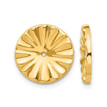 Load image into Gallery viewer, 14k Yellow Gold Polished Sunburst Earring Jackets 15mm

