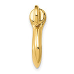 Carica l&#39;immagine nel visualizzatore di Gallery, 14k Yellow Gold Nautical Shackle Link Moveable Large 3D Pendant Charm

