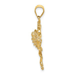 Load image into Gallery viewer, 14k Yellow Gold Frog Textured Pendant Charm
