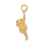 Carica l&#39;immagine nel visualizzatore di Gallery, 14k Yellow Gold Frog Pendant Charm
