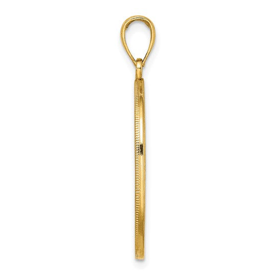 14k Yellow Gold Tree of Life Celtic Knot Oval Pendant Charm