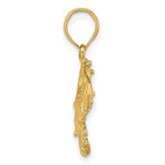Carica l&#39;immagine nel visualizzatore di Gallery, 14k Yellow Gold Stingray Textured Pendant Charm
