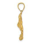 Load image into Gallery viewer, 14k Yellow Gold Stingray with Holes Pendant Charm
