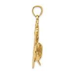 Load image into Gallery viewer, 14k Yellow Gold Shark Anchor Pendant Charm
