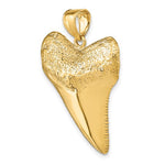 Indlæs billede til gallerivisning 14k Yellow Gold Shark Tooth 3D Large Pendant Charm
