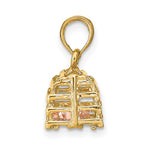 Lade das Bild in den Galerie-Viewer, 14k Yellow Rose Gold Two Tone Lobster Trap 3D Pendant Charm
