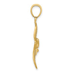 Load image into Gallery viewer, 14k Yellow Gold Stingray Textured Cut Out Pendant Charm
