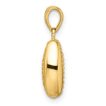 Load image into Gallery viewer, 14k Yellow Gold Cowrie Cowry Shell Seashell 3D Pendant Charm
