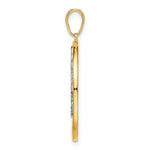 Load image into Gallery viewer, 14k Yellow Gold Rhodium Tree of Life Circle Round Pendant Charm
