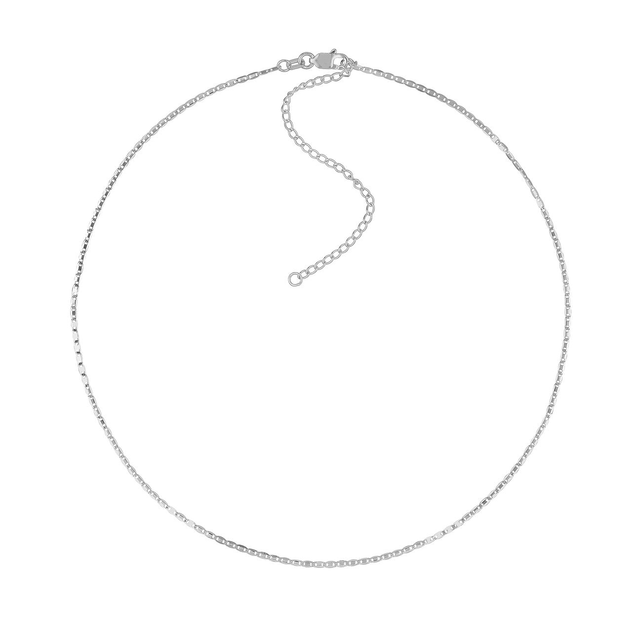 14k Yellow Rose White Gold Valentino Choker Necklace Chain Adjustable