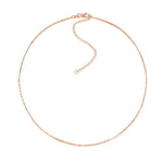 將圖片載入圖庫檢視器 14k Yellow Rose White Gold Valentino Choker Necklace Chain Adjustable
