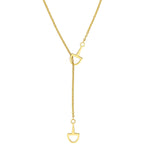 Load image into Gallery viewer, 14K Yellow Gold Horse Bit Lariat Y Necklace
