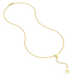 Load image into Gallery viewer, 14K Yellow Gold Horse Bit Lariat Y Necklace
