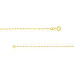 將圖片載入圖庫檢視器 14K Yellow Gold Mini Shell Seashell Paper Clip Chain Necklace
