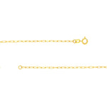 將圖片載入圖庫檢視器 14K Yellow Gold Mini Anchor Paper Clip Chain Necklace
