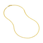 Load image into Gallery viewer, 10k Yellow Gold 2.70mm Valentino Mirror Disc Bracelet Necklace Chain
