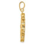 Lade das Bild in den Galerie-Viewer, 14K Yellow Gold Cushion Shaped Scroll Design US $2.50 Dollar Liberty Indian Barber Dime Mercury Dime Coin Bezel Holder Pendant Prong Fits 17.8 mm Coins
