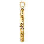 Load image into Gallery viewer, 14K Yellow Gold Cushion Shaped Scroll Design US $20 Dollar Liberty Saint-Gaudens Coin Bezel Holder Pendant Prong Fits 34.2 mm Coins
