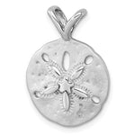 Charger l&#39;image dans la galerie, Sterling Silver Sand Dollar Starfish Brushed Finish Pendant Charm

