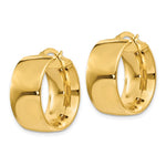 Load image into Gallery viewer, 14K Yellow Gold Hoop Earrings 16mm x 9mm
