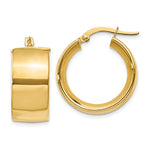 Load image into Gallery viewer, 14K Yellow Gold Hoop Earrings 16mm x 9mm
